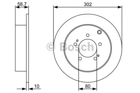 BOSCH 0986479318 Диск тормозной