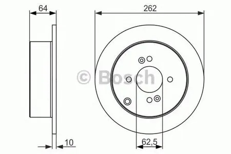 BOSCH 0986479371 Диск тормозной