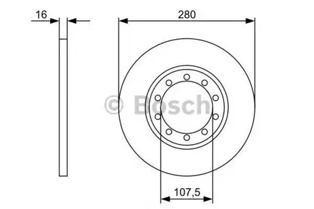 BOSCH 0986479390 0 986 479 390 диск тормозной задний Ford Transit 2.3 16V/2.2TDCi/2.4TDCi/3.2TDCi 06>