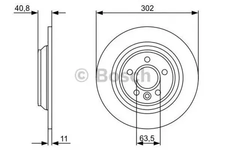 BOSCH 0986479397 Диск тормозной