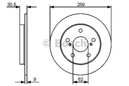 BOSCH 0986479418 Диск тормозной