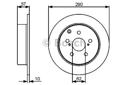 BOSCH 0986479448 Диск тормозной