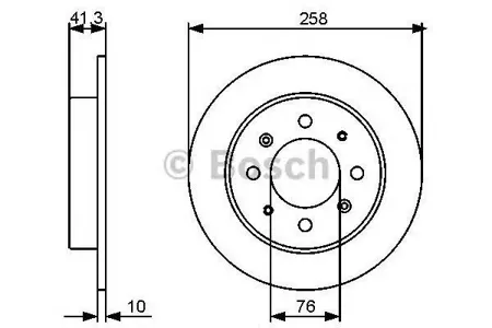 BOSCH 0986479462 Диск тормозной