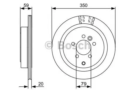 BOSCH 0986479492 Диск торм.вент.