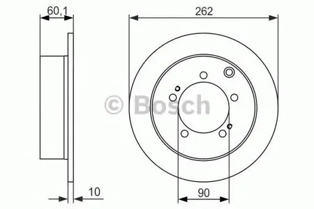 BOSCH 0986479603 Диск тормозной