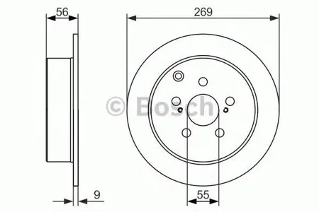BOSCH 0986479658 Диск тормозной