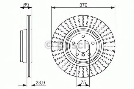 BOSCH 0986479730 Диск торм.вент.