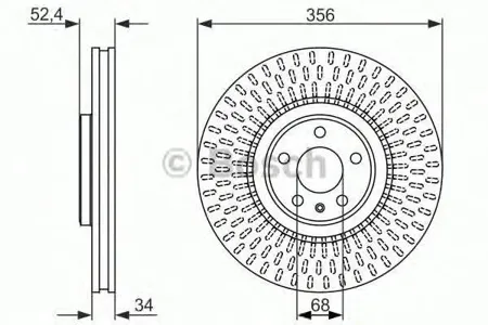 BOSCH 0986479748 Диск торм.вент.