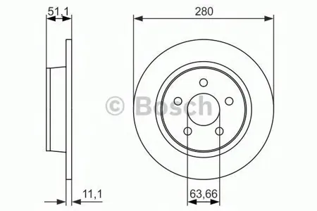 BOSCH 0986479762 Диск тормозной