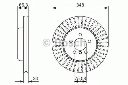 BOSCH 0986479772 Диск торм.вент.