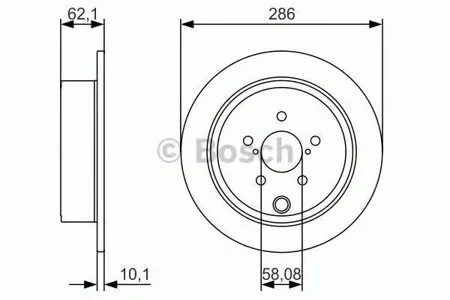 BOSCH 0986479A10 Диск тормозной