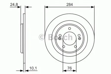 BOSCH 0986479A13 Диск тормозной