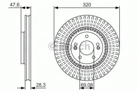 BOSCH 0986479A21 Диск торм.вент.