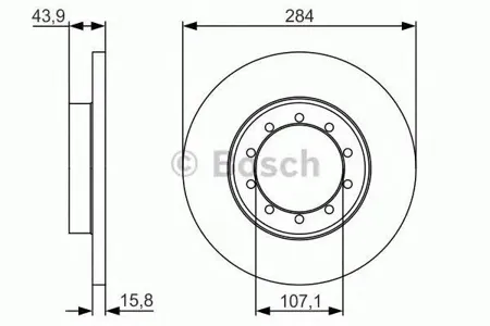 BOSCH 0986479A34 Диск тормозной