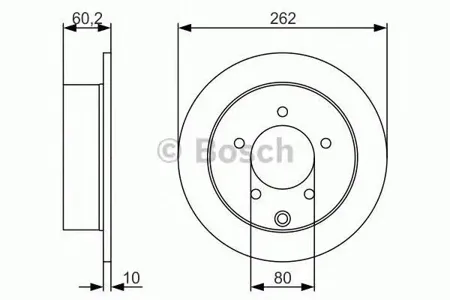 BOSCH 0986479A41 Диск тормозной