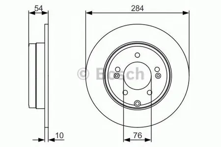 BOSCH 0986479A45 Диск тормозной