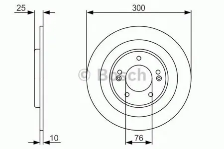 BOSCH 0986479A46 Диск тормозной