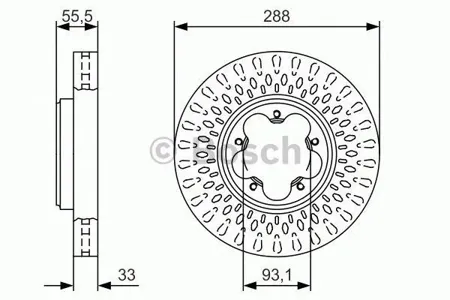 BOSCH 0986479A49 Диск торм.вент.