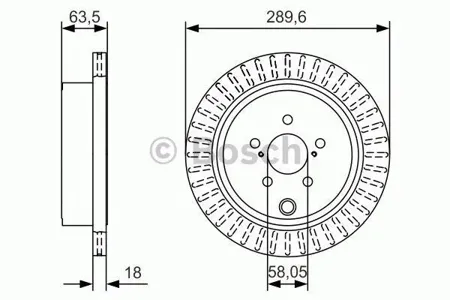 BOSCH 0986479A83 Диск торм.вент.