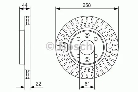 BOSCH 0986479A86 Диск торм.вент.