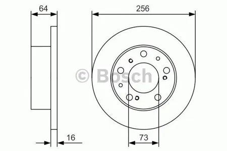 BOSCH 0986479A89 Диск торм.вент.