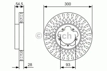 BOSCH 0986479B11 Диск торм.вент.