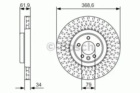 BOSCH 0986479B18 Диск торм.вент.