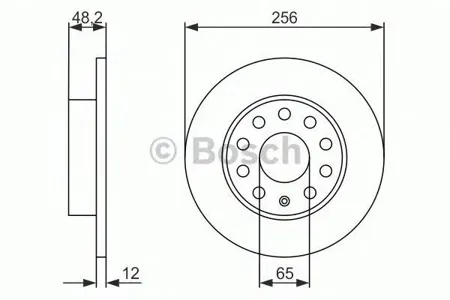 BOSCH 0986479B78 Диск тормозной