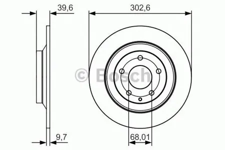 BOSCH 0986479C28 Диск тормозной