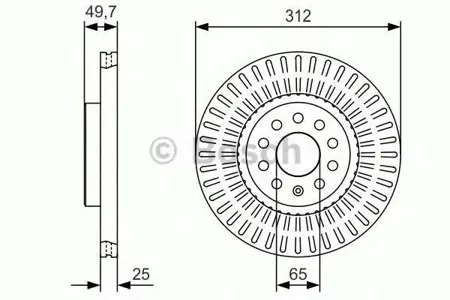 BOSCH 0986479C29 Диск торм.вент.