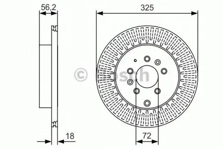 BOSCH 0986479C30 Диск торм.вент.