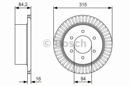 BOSCH 0986479C32 Диск торм.вент.
