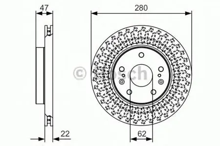 BOSCH 0986479C40 Диск торм.вент.