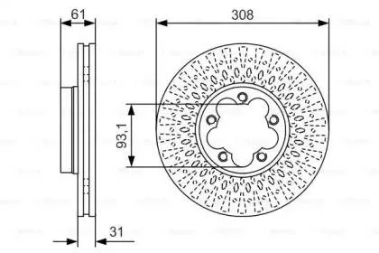 BOSCH 0986479C99 Диск тормозной 0 986 479 C99 передний Ford Transit TTG