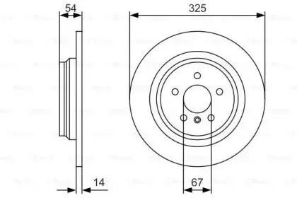 BOSCH 0986479D10 Диск торм.задний