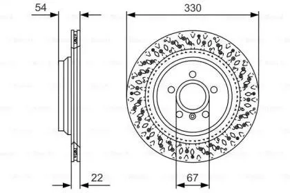 BOSCH 0986479D11 Диск тормозной