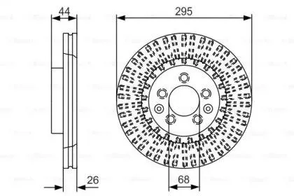 BOSCH 0986479D16 Диск торм.вент.