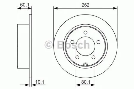 BOSCH 0986479R05 Диск тормозной