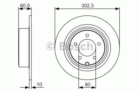 BOSCH 0986479R07 Диск тормозной