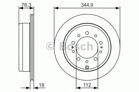 BOSCH 0986479R32 Диск торм.вент.