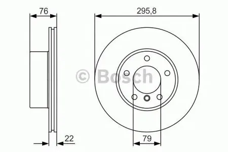 BOSCH 0986479R72 Диск торм.вент.