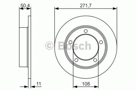 BOSCH 0986479R73 Диск тормозной