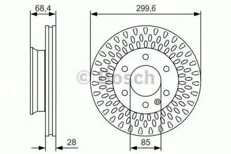 BOSCH 0986479R78 Диск торм.вент.