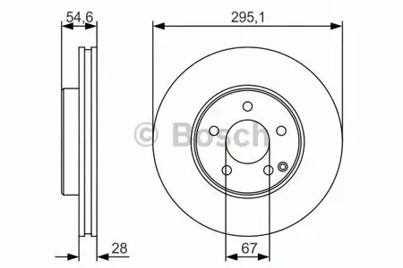 BOSCH 0986479R99 Диск торм.вент.