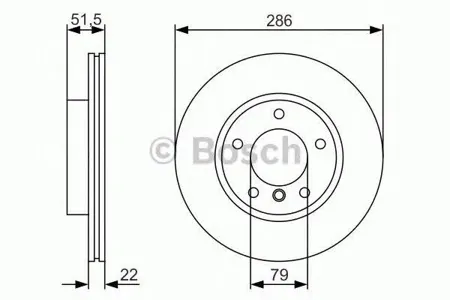 BOSCH 0986479S10 Диск торм.вент.