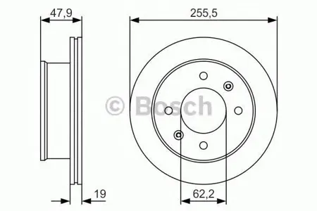 BOSCH 0986479S21 Диск торм.вент.