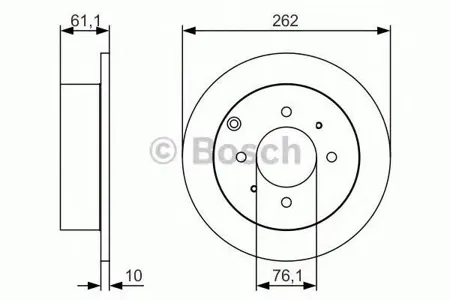 BOSCH 0986479S68 Диск тормозной