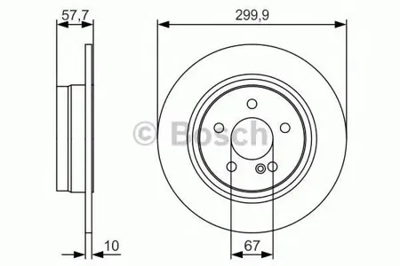 BOSCH 0986479S92 Диск тормозной