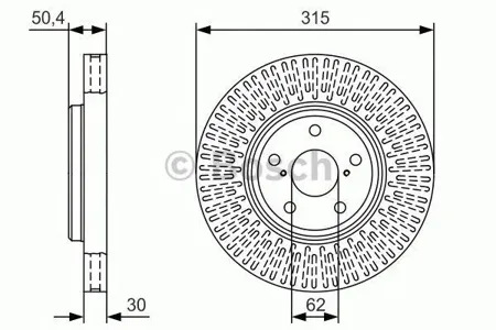 BOSCH 0986479T40 Диск торм.вент.