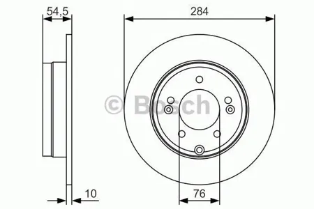 BOSCH 0986479T49 Диск тормозной